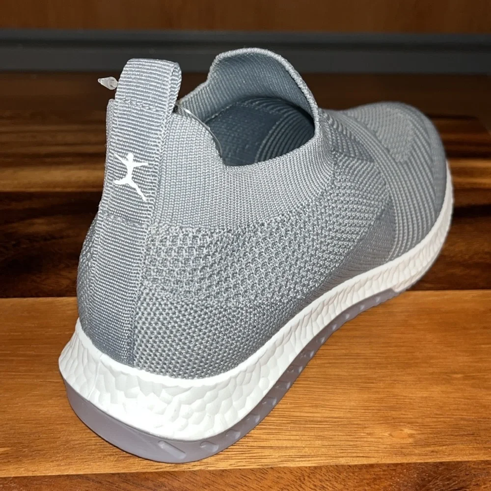 DANSKIN Cheerful Knit Vegan Textile Slip On Sneakers Gray NWT - Picture 7 of 12